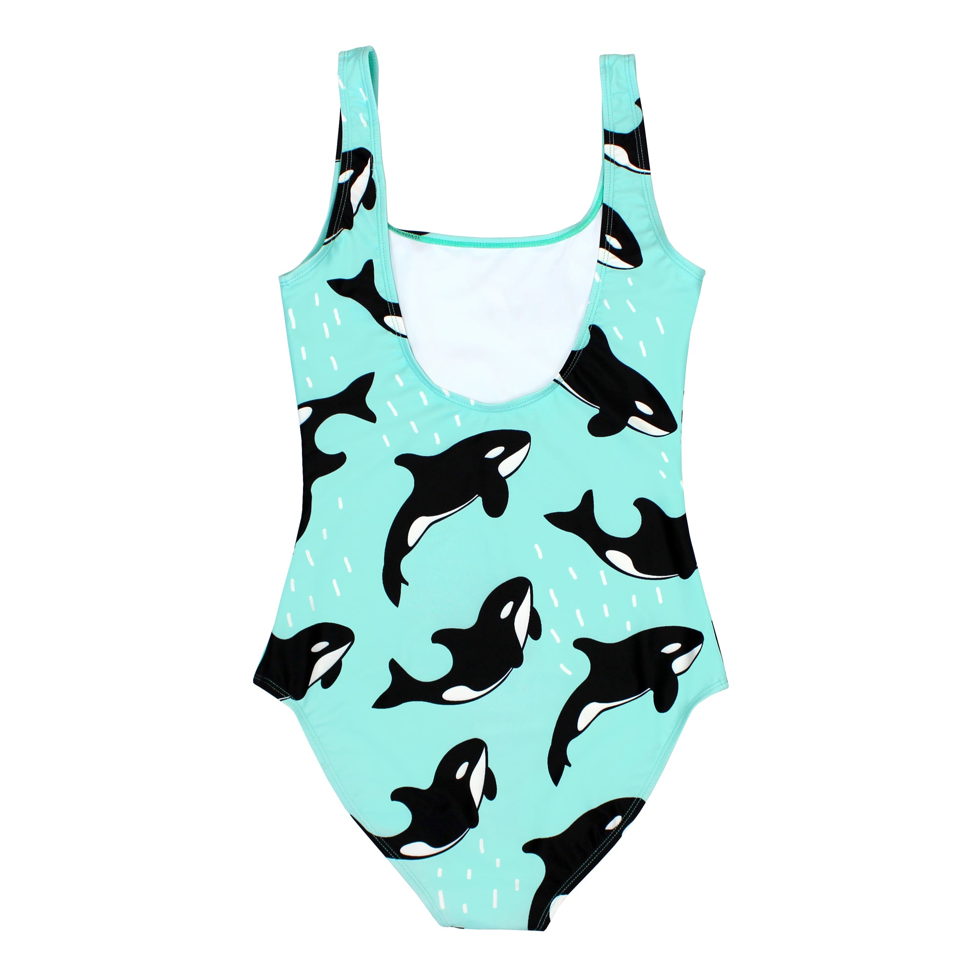 BATOKO Orca Swimsuit Killer Whale Print One Piece Recycled Plastic Batoko orca swimsuit killer whale print one piece recycled plastic